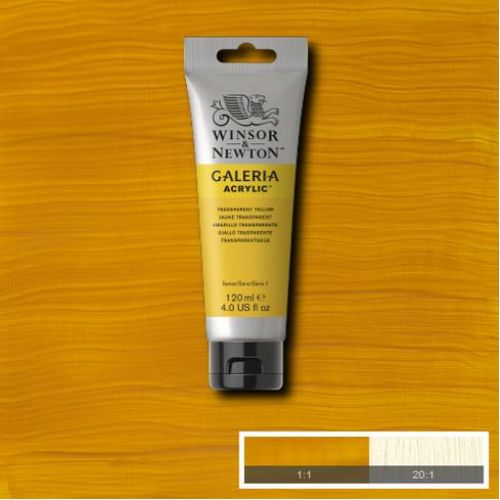 Winsor & Newton Galeria Akrilik Boya Transparent Yellow 120 Ml Winsor & Newton Galeria Akrilik Boya Transparent Yellow 120 Ml